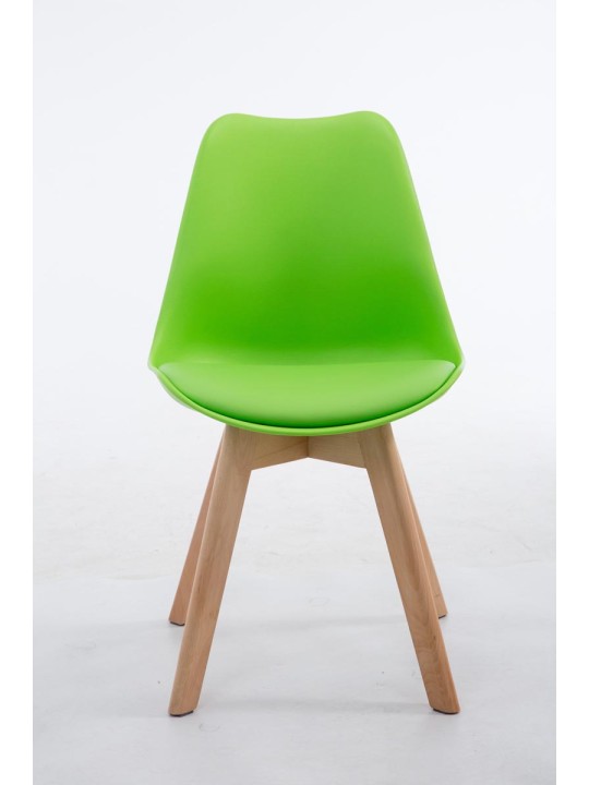 Besøgsstol Borneo V2 Natura kunstlæder, grøn