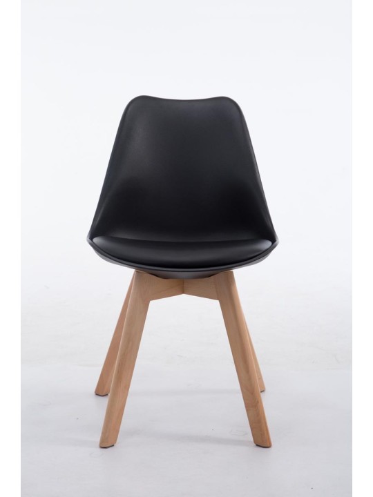 Besøgsstol Borneo V2 Natura kunstlæder, sort