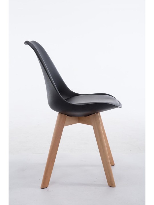 Besøgsstol Borneo V2 Natura kunstlæder, sort