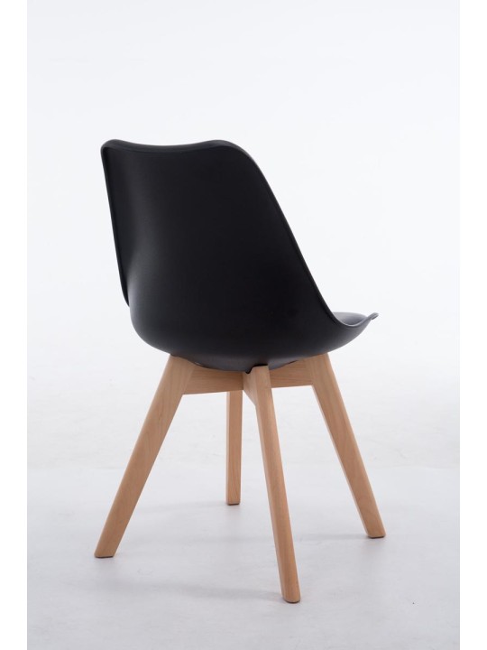 Besøgsstol Borneo V2 Natura kunstlæder, sort