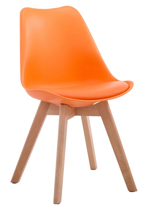 Besøgsstol Borneo V2 Natura kunstlæder, orange Besøgsstol Borneo V2 Natura kunstlæder, orange