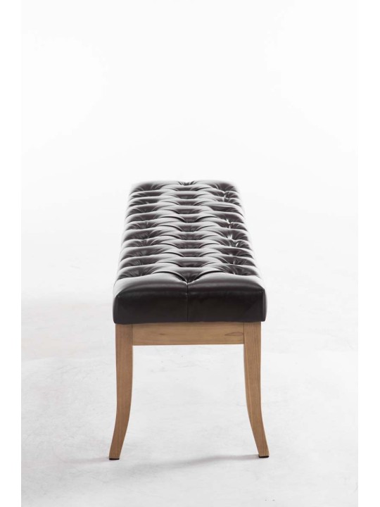 Bænk Ramses imiteret læder antique-light 150, brun