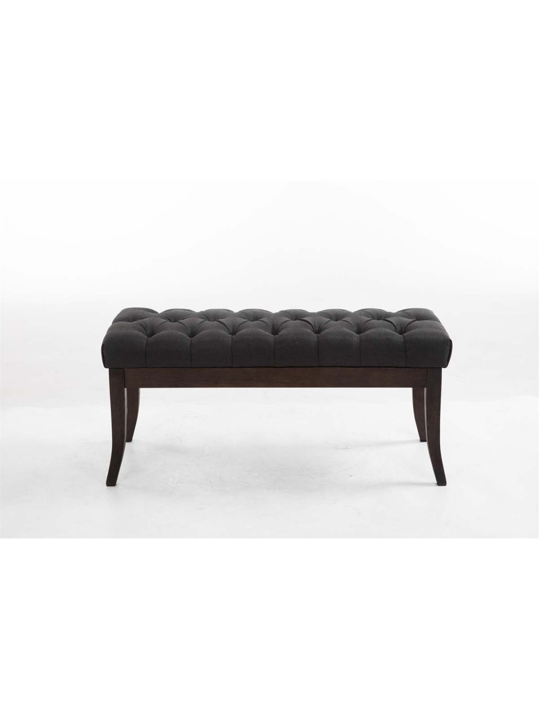 Bænk Ramses stof antik-mørk 100, mørkegrå