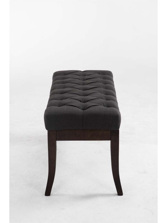 Bænk Ramses stof antik-mørk 100, mørkegrå