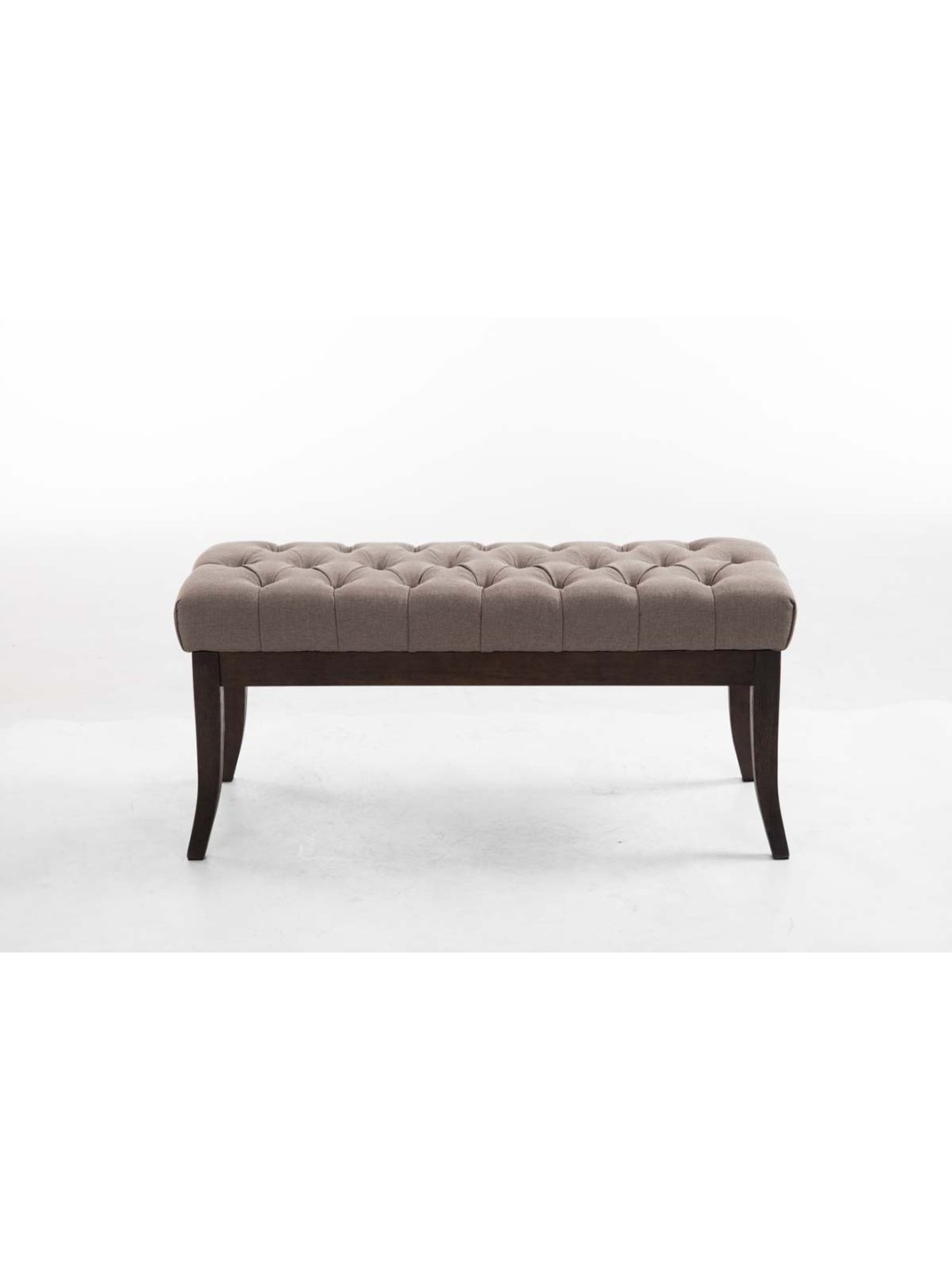 Bænk Ramses stof antik-mørk 100, taupe