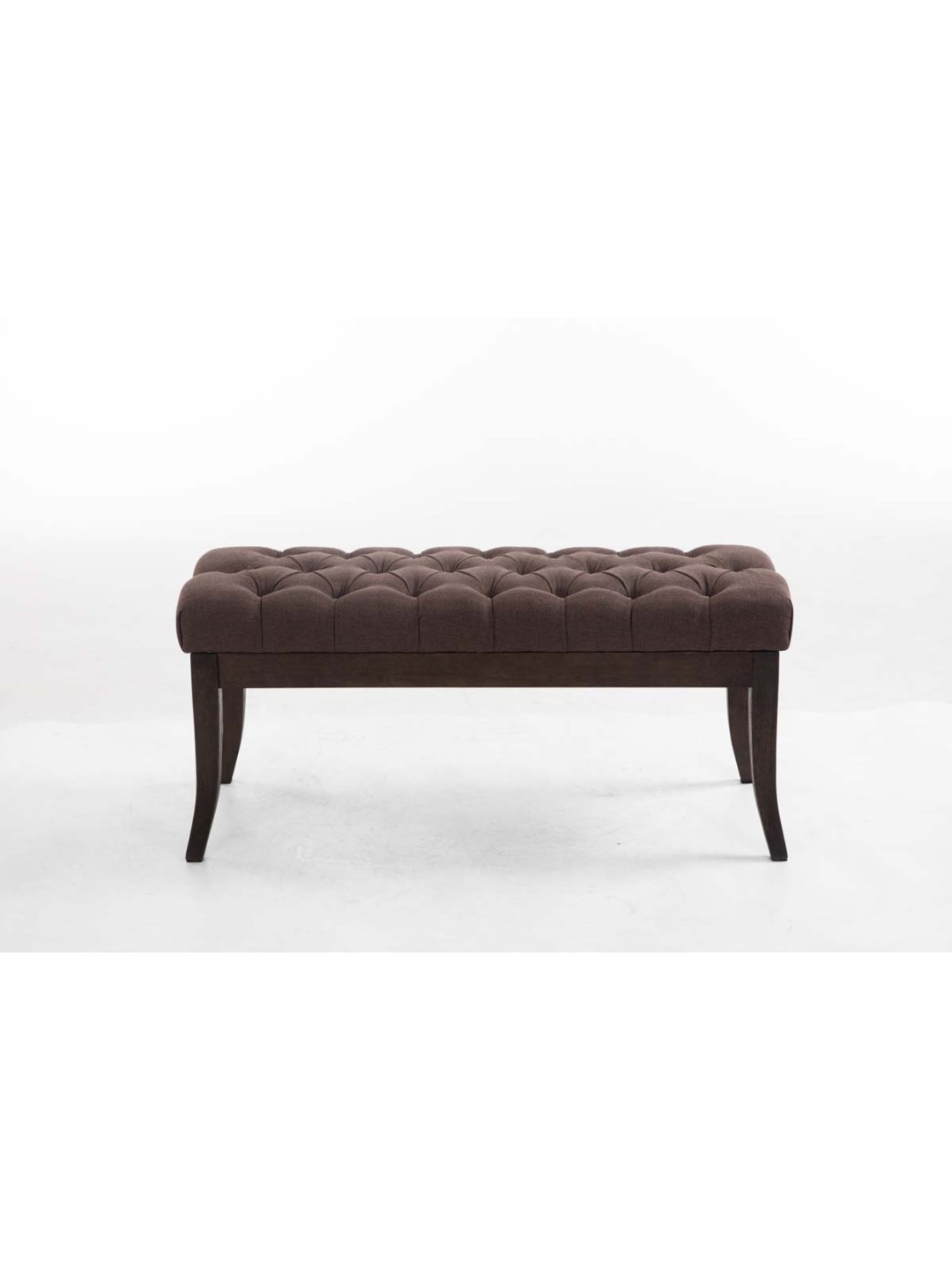 Bænk Ramses stof antik-mørk 100, brun