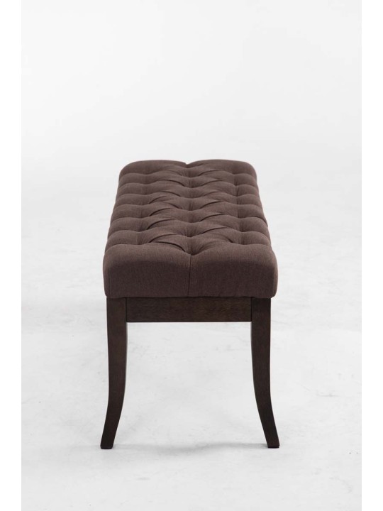 Bænk Ramses stof antik-mørk 100, brun