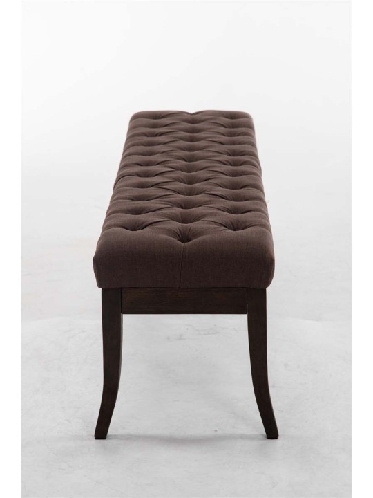 Bænk Ramses stof antik-mørk 150, brun