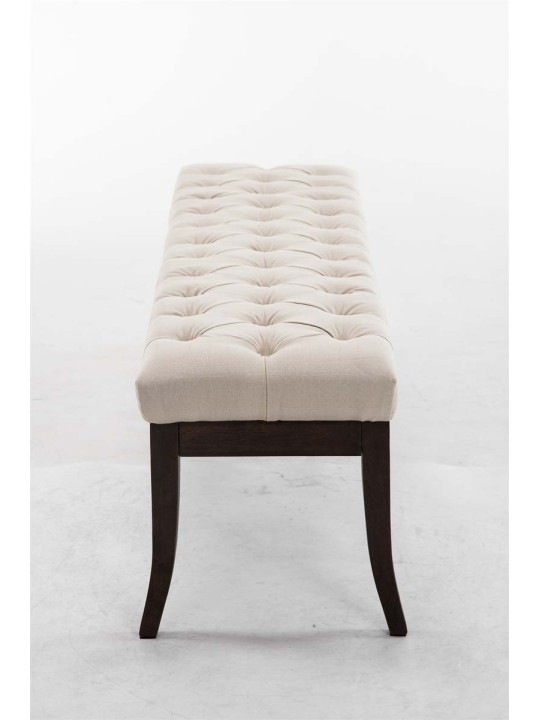 Bænk Ramses stof antik-mørk 150, creme Bænk Ramses stof antik-mørk 150, creme