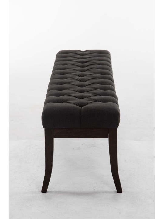 Bænk Ramses stof antik-mørk 150, mørkegrå