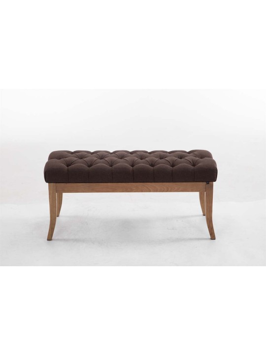 Bænk Ramses stof antik-let 100, brun Bænk Ramses stof antik-let 100, brun