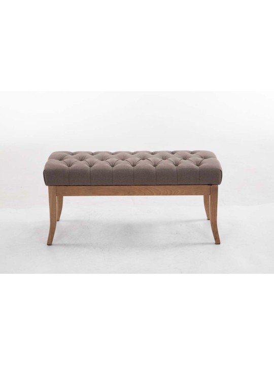 Bænk Ramses stof antik-let 100, taupe