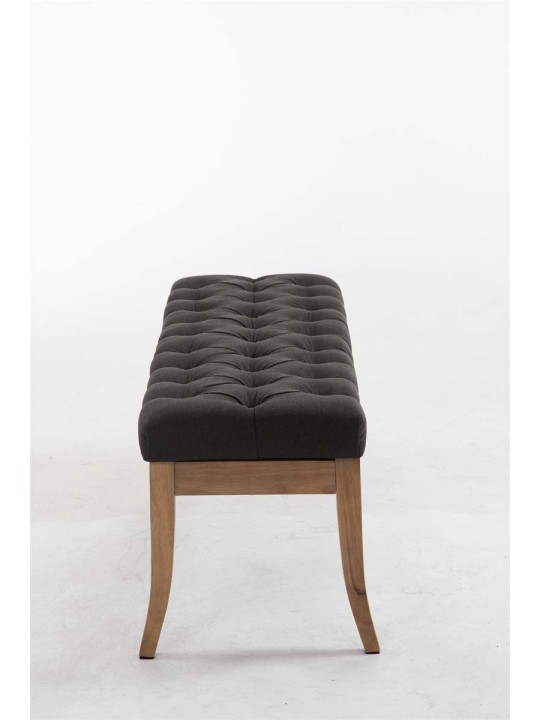 Bænk Ramses stof antik-let 120, mørkegrå