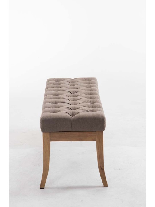 Bænk Ramses stof antik-let 120, taupe Bænk Ramses stof antik-let 120, taupe