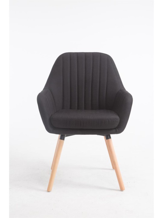 Stol Florian stof Natura, sort