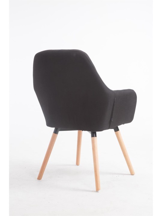 Stol Florian stof Natura, sort