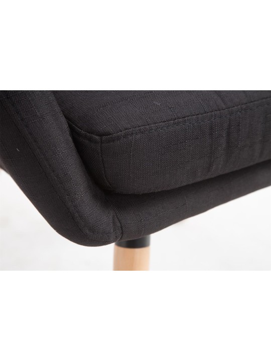 Stol Florian stof Natura, sort