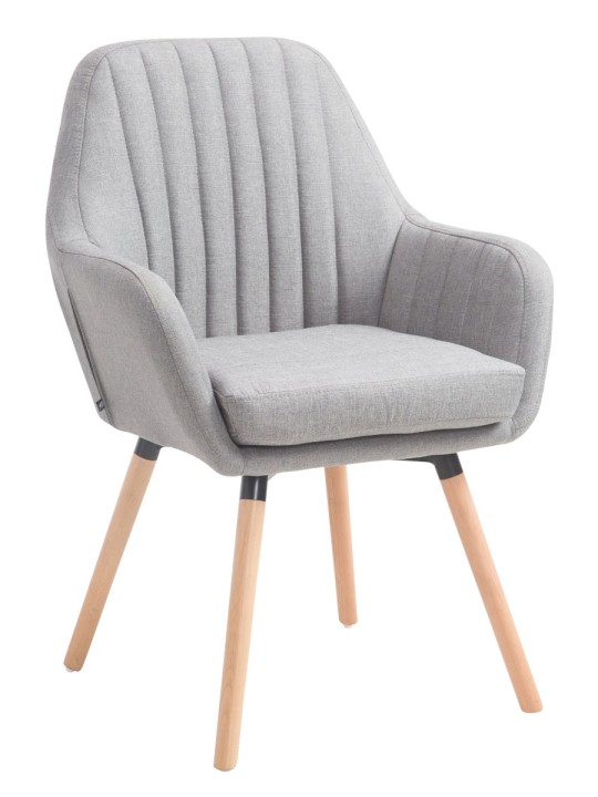 Stol Florian stof Natura, grå