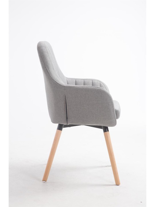 Stol Florian stof Natura, grå