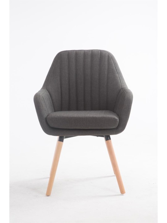 Stol Florian stof Natura, mørkegrå Stol Florian stof Natura, mørkegrå