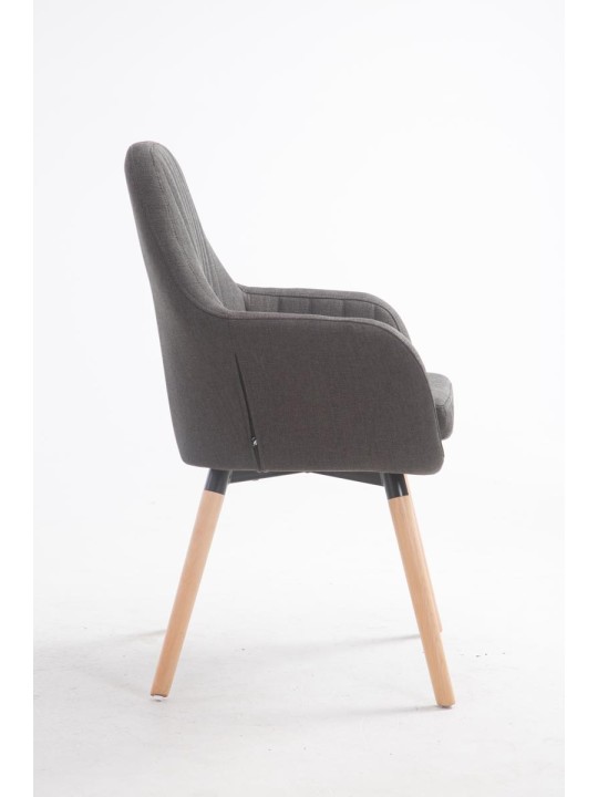 Stol Florian stof Natura, mørkegrå Stol Florian stof Natura, mørkegrå