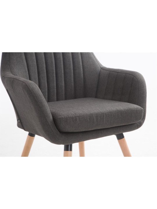 Stol Florian stof Natura, mørkegrå Stol Florian stof Natura, mørkegrå