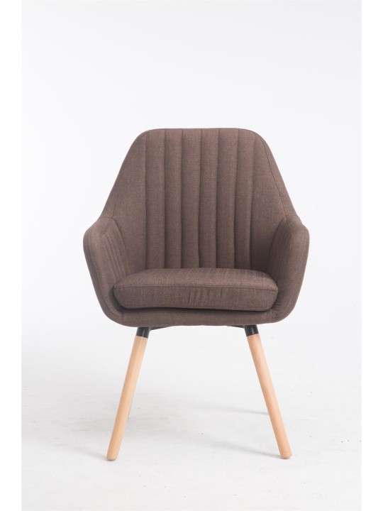 Stol Florian stof Natura, brun Stol Florian stof Natura, brun