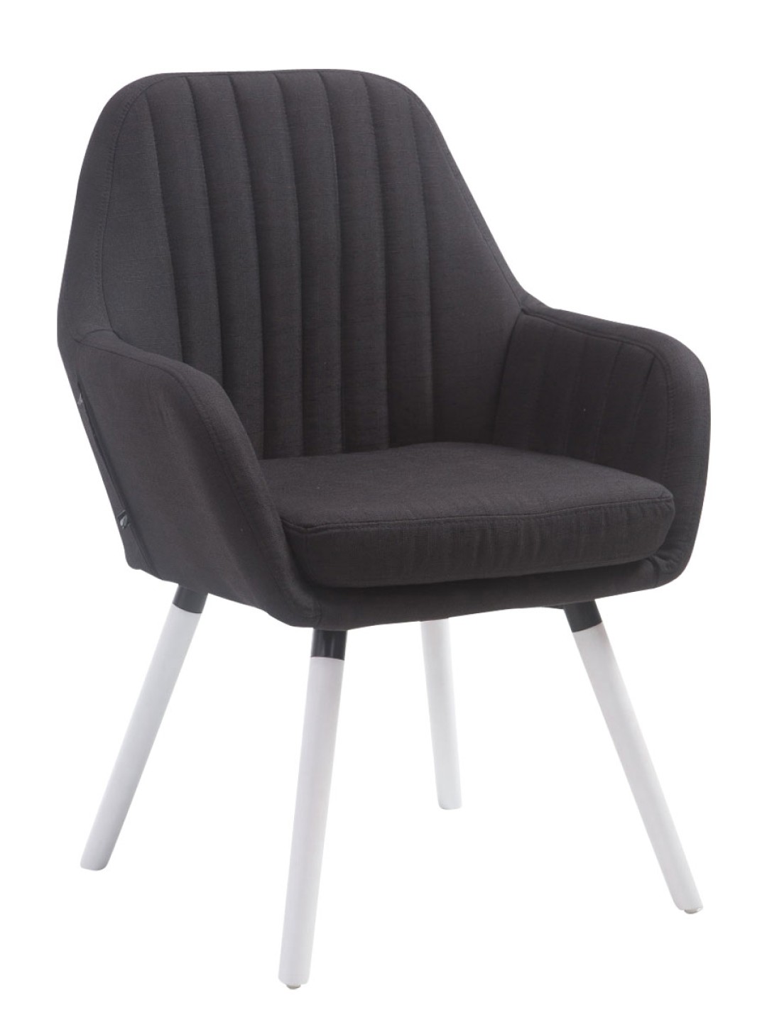 Stol Florian stof, sort