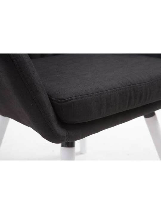 Stol Florian stof, sort Stol Florian stof, sort