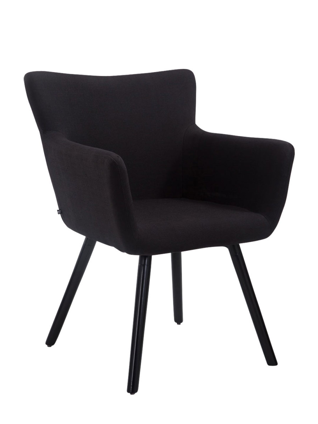 Besøgsstol Antwerp stof, sort