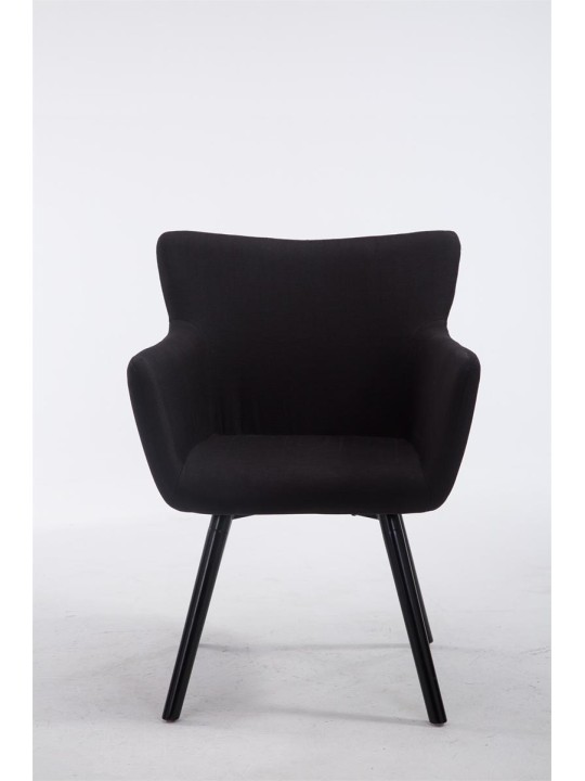 Besøgsstol Antwerp stof, sort
