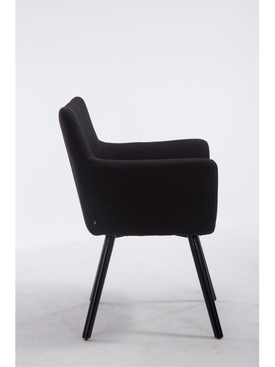 Besøgsstol Antwerp stof, sort