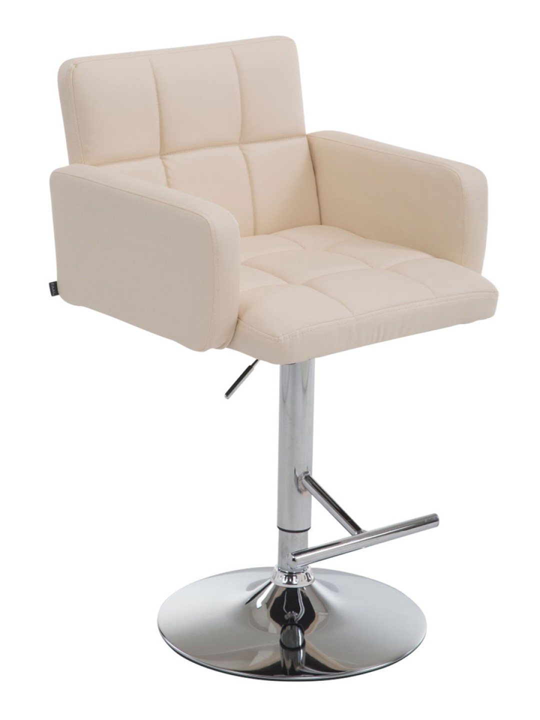 Barstol Los Angeles imiteret læder C, creme