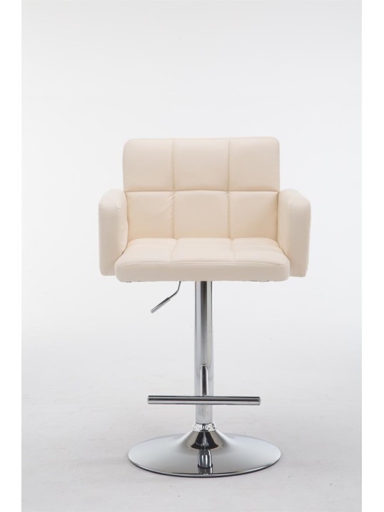 Barstol Los Angeles imiteret læder C, creme