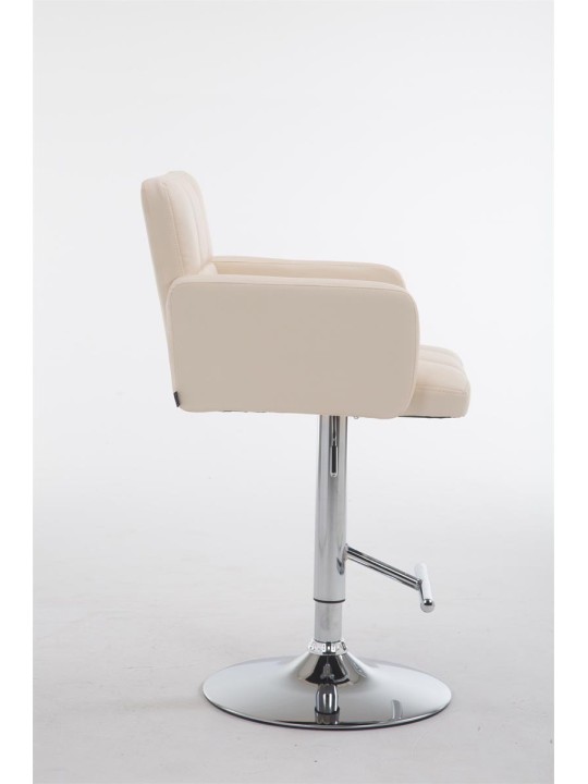 Barstol Los Angeles imiteret læder C, creme