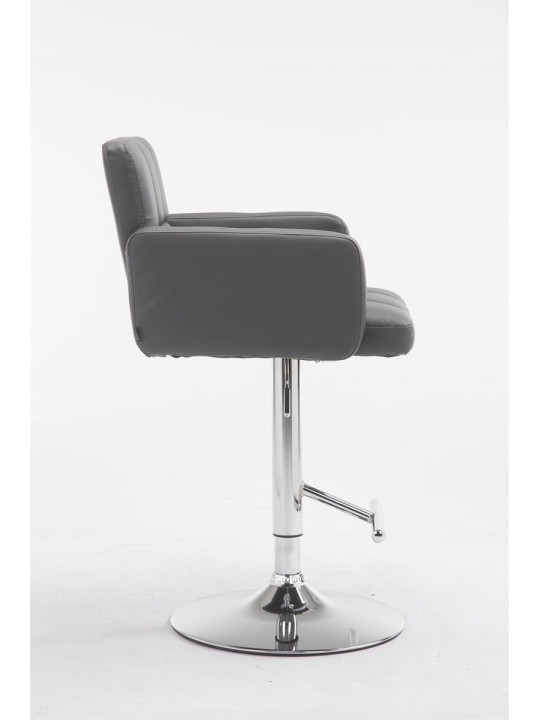 Barstol Los Angeles imiteret læder C, grå Barstol Los Angeles imiteret læder C, grå