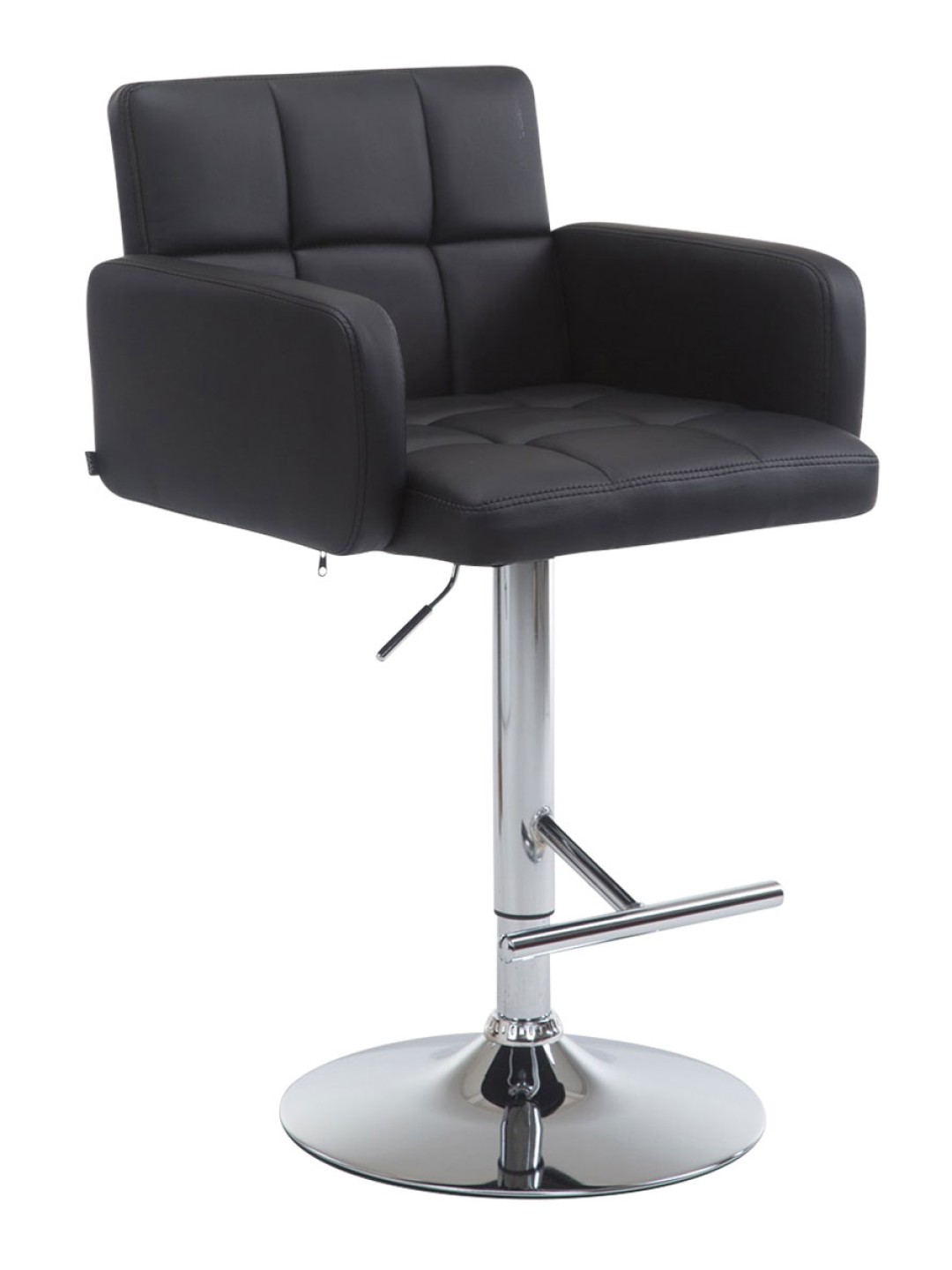 Barstol Los Angeles imiteret læder C, sort