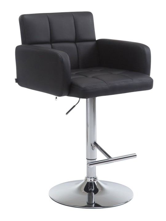 Barstol Los Angeles imiteret læder C, sort Barstol Los Angeles imiteret læder C, sort