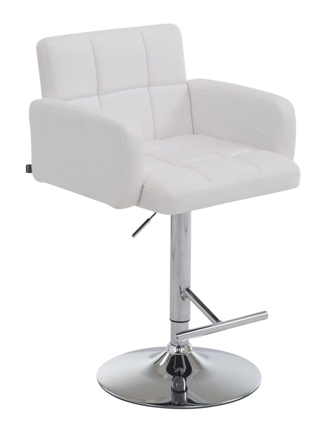 Barstol Los Angeles imiteret læder C, hvid