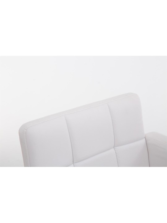 Barstol Los Angeles imiteret læder C, hvid