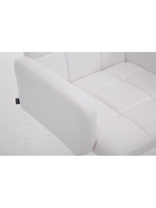 Barstol Los Angeles imiteret læder C, hvid