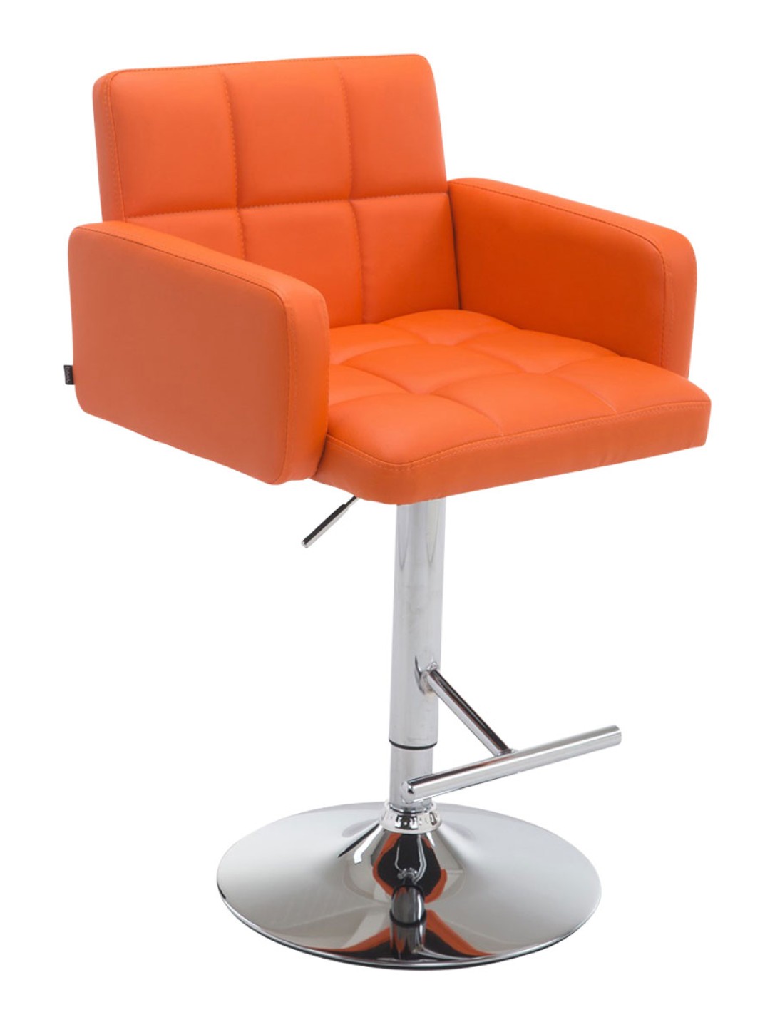 Barstol Los Angeles imiteret læder C, orange