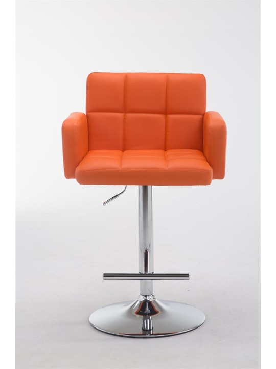 Barstol Los Angeles imiteret læder C, orange