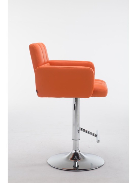 Barstol Los Angeles imiteret læder C, orange