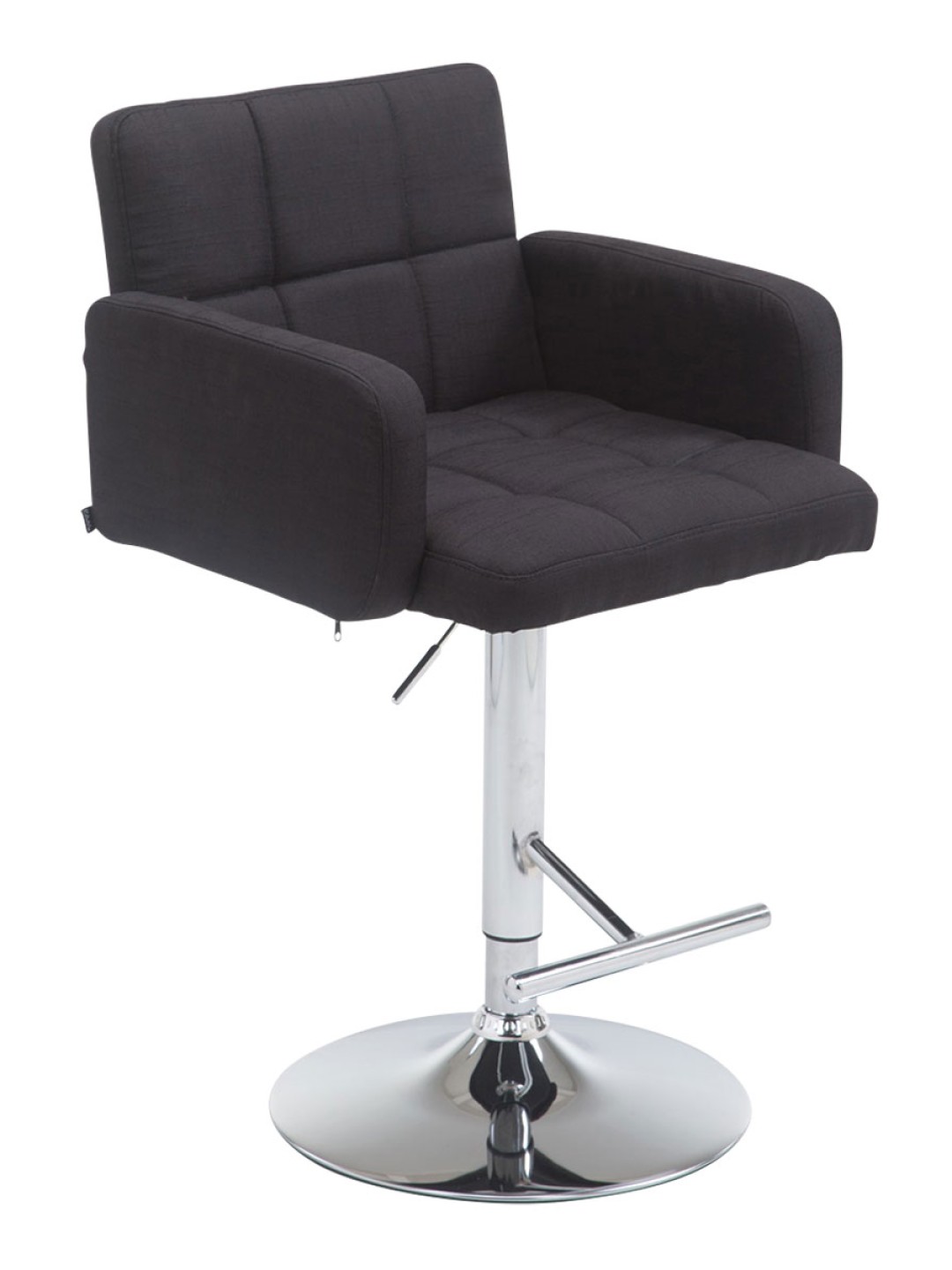 Barstol Los Angeles stof C, sort