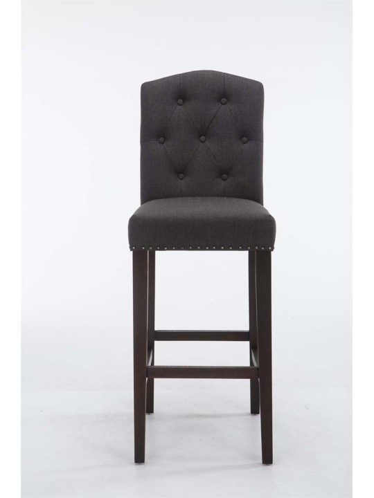 Barstol Louise stof antik, mørkegrå