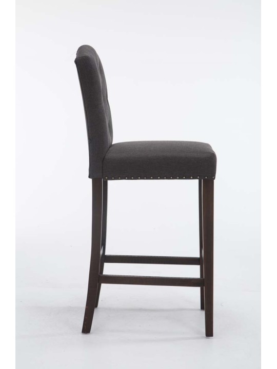 Barstol Louise stof antik, mørkegrå