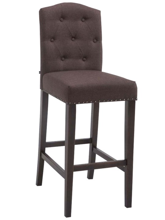 Barstol Louise stof antik, brun