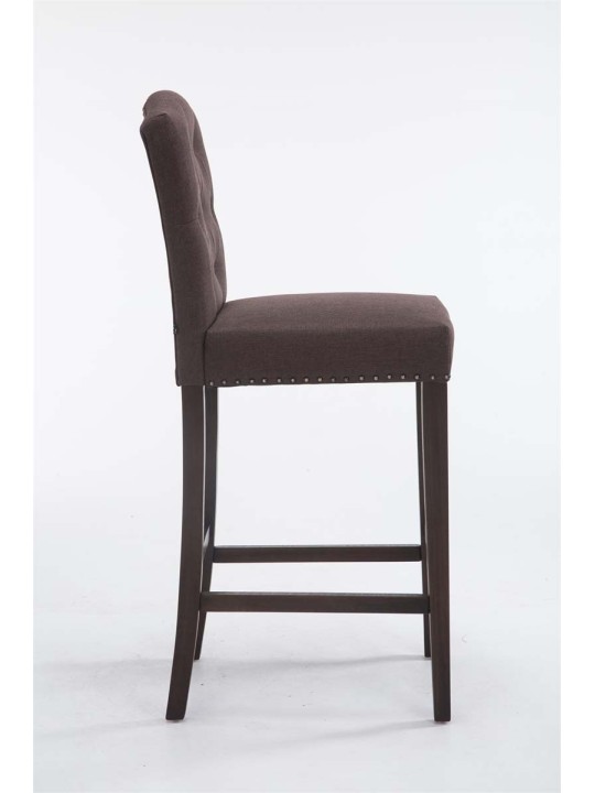 Barstol Louise stof antik, brun