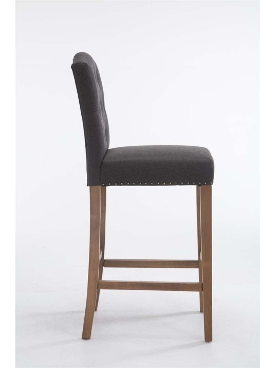 Barstol Louise stof antik-let, mørkegrå